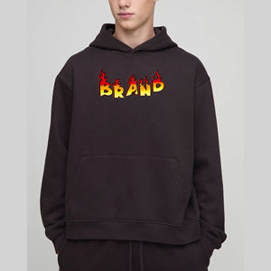 Sudaderas con Capucha Extra Grandes Hechas a Medida al por Mayor, Sudaderas de Invierno de Alta Calidad, Color Sólido, Logotipo Personalizado Impreso, Bordado Hip Hop - Product Image 1