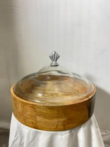 Rectangle Shape Wooden <b>Cake</b> <b>Stand</b> With <b>Dome</b> Multi Function <b>Cake</b> <b>Dome</b> Serving Platter Decorative Display <b>Cake</b> <b>Stand</b> With Lid - Product Image 5