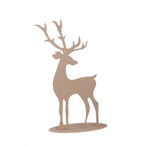 Ultimate New Iron Rough Deer Statue Flat Escultura de alta calidad Home Office & Other Places Tabletop Decor Sculpture - Product Image 2