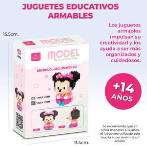 Minnie Mouse Micro Block <b>Building</b> Blocks Toy ABS Plastic Construction Set for Girls 5-7 Years Architecture-Themed <b>Model</b> - Product Image 3