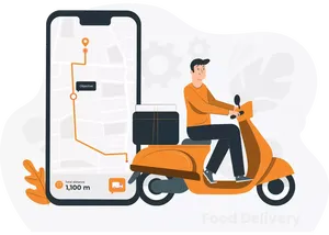 Đặt Hàng & Giao Thực Phẩm Ứng Dụng Điện Thoại Di Động Có Báo Cáo Giao Hàng Theo Dõi Ứng Dụng Di Động Và Phần Mềm Máy Chủ - Product Image 2