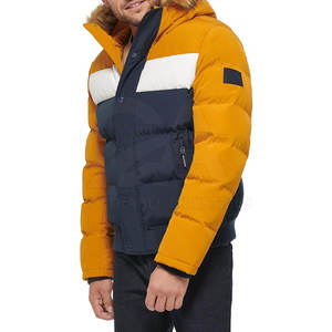 Winter Outerwear Fashion Trend Focused Men Streetwear <b>Hooded</b> Faux <b>Fur</b> Winter <b>Jacket</b> Customized - Product Image 2