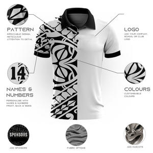 Sublimation personnalisée haut de gamme impression hommes Polo 100% polyester respirant équipe de sport Polo - Product Image 5