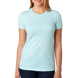T-shirt en coton imprimé avec logo personnalisé pour femmes épais surdimensionné ajusté manches tombantes vêtements courts décontractés grande taille BD - Product Image 1