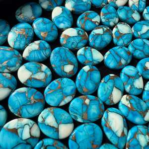 AAA + alta calidad tamaño personalizado Kingman turquesa cabujón Rosa cobre piedra preciosa Natural para DIY joyería hacer accesorio Suelto - Product Image 3