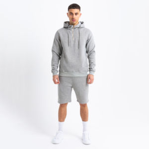 Ensemble sweat à capuche et short en coton pour homme, streetwear d'hiver, logo personnalisé imprimé - Product Image 1