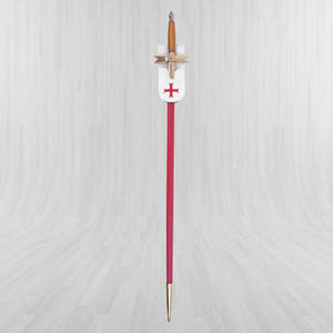 Funda para Espada Ceremonial Masónica, Regalia de Francmasonería, Caballeros Templarios, Hoja de Acero de Damasco, Mango de Latón, Espada Masónica OEM para Exhibición - Product Image 2