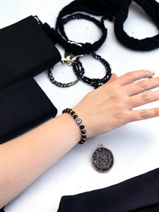DAFNI BIG PAZAR สร้อยข้อมือลูกปัดยางยืดทำมือ รุ่น 355 ของขวัญวันวาเลนไทน์สำหรับทุกเพศ ของที่ระลึกส่งเสริมการขาย ดีไซน์อิสตันบูล - Product Image 4