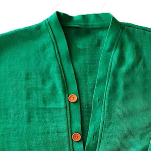 Pulls en tricot sur mesure pour hommes et cardigan en laine 100% coton respirant de couleur unie tendance - Product Image 2