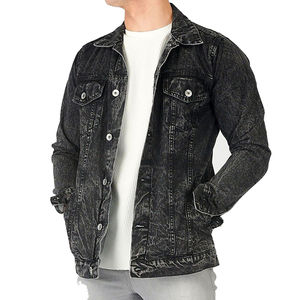 Vestes en jean populaires pour hommes, 100% coton, design unique sur le devant, toutes les couleurs, tailles plus grandes, prix d'usine, style streetwear, saison hiver - Product Image 5