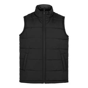 Veste matelassée à bulles à col montant pour hommes, veste matelassée de haute qualité, noir, style urbain, hiver avec fermeture éclair - Product Image 3
