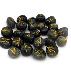 Wholesale Natural Iolite Stone Tumbled Rune <b>Set</b> Feng Shui Style <b>Crystal</b> Gemstone for Healing Mineral Rune Stones - Product Image 5