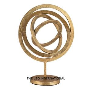 Escultura Metálica de Moda para Decoración del Hogar, Decoración Artística para Sala de Estar, Oficina, Dormitorio, Chapada en Oro - Product Image 2