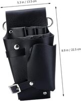 Étui professionnel durable pour ciseaux / porte-épingles à cheveux, outils de salon de coiffure, en cuir PU, taille personnalisée, logo réutilisable, LCI