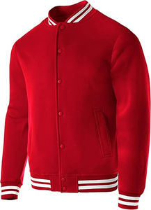 Chaqueta Varsity de Invierno para Hombre de Alta Calidad con Cuello Clásico, Botones, Letras Bordadas en la Parte Delantera y Tejido de Lana - Product Image 2