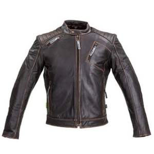 Blouson de moto en cuir pour homme - Product Image 3
