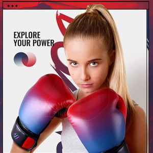 Guantes de Boxeo Profesionales de Venta Directa de Fábrica al por Mayor, Transpirables, Ligeros, con Cierre de Velcro, Personalizables - Product Image 5