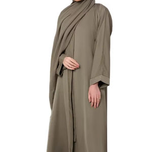 Abaya musulmana de la mejor calidad para mujer 2025 Nueva Abaya elegante de tamaño y colores personalizados para mujer en la mejor tela - Product Image 1