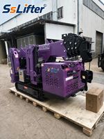 Grue araignée télescopique compacte sur chenilles pour l'entretien en usine, le levage en intérieur et la manutention d'équipements de construction