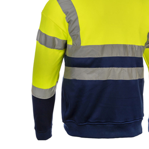 เสื้อฮู้ดดี้นิรภัยสีเขียวสะท้อนแสง Hi Vis Green Plover พร้อมไฟ LED กันน้ำ กันยับ ระบายอากาศ กันลม ผลิตจากโพลีเอสเตอร์ สำหรับทุกเพศ สามารถปรับแต่งได้ - Product Image 2