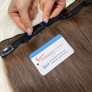 Clip de pelo vietnamita Premium en venta de fábrica Clip en extensiones para belleza sin esfuerzo Clip en extensiones de cabello humano - Product Image 4