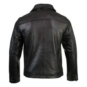 Veste de moto en cuir véritable Service OEM Veste de motard chaude d'hiver Imperméable pour l'extérieur Vêtements de sport grande taille imprimés - Product Image 5