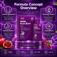 OKTW FastSlim, boisson liquide à saveur de raisin, coupe-faim, brûleur de graisse, perte de poids, boisson liquide orale minceur
