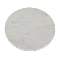 Mobilier Vintage de Style Industriel pour Restaurant et Café Table de Bistro avec Plateau en Marbre Blanc
