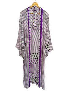 Hasta el tobillo, bata de tamaño libre, vestido de novia, vestido de maternidad, bata de regalo, ropa de fiesta en la playa, Kimono Sari de seda con estampado indio, - Product Image 4