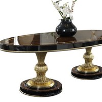 Ensemble de table à manger en bois classique de luxe, 4 places, hauteur réglable, marbre + bois massif, meubles anciens pour la maison