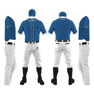 Vêtements de sport vierges ensemble d'uniformes de Baseball jeunesse respirant maillot de Baseball vierge maillots de Baseball pas cher sur mesure - Product Image 1