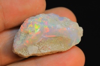 Opale éthiopienne brute de qualité supérieure - Opale éthiopienne Welo multi-feu de grande taille - Pierre précieuse naturelle brute pour la fabrication de bijoux
