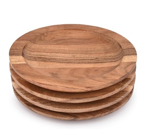 Plato cargador de madera de lujo, contenedor de alimentos, tamaño personalizado y vajilla, plato cargador de madera, Plato de frutas y vajilla, la mejor venta - Product Image 5
