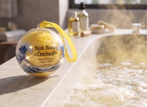 Bombe de bain 'Eminext' aux huiles naturelles et mousse du Baïkal, boîte de 100g pour femmes - Product Image 2