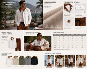 Conjunto de 2 Piezas con Aspecto de <span class=keywords><strong>Lino</strong></span> para <span class=keywords><strong>Hombre</strong></span>, <span class=keywords><strong>Camisa</strong></span> de Manga Corta <span class=keywords><strong>y</strong></span> Pantalones con Cordón, Ropa de Resort al Por Mayor, Diseño Personalizado OEM - Product Image 6
