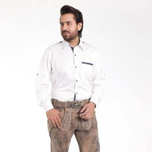 Camisas ajustadas con botones para hombre Camisas personalizadas de algodón y lino para atuendo informal, de oficina y de negocios - Product Image 1