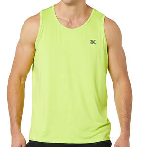 Camiseta sin mangas para hombre XL atlética sin mangas de secado rápido para entrenamiento gimnasio malla transpirable Spandex Casual verano tejido OEM - Product Image 2