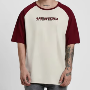 Camiseta raglán de gran tamaño 100% GSM de algodón de calidad 300 para hombre más vendida, tamaño de diseño personalizado y precio MOQ bajo sólido multicolor - Product Image 1