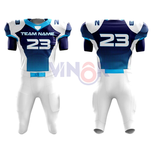 2025-26 Uniforme de football américain de dernière conception, vêtements de sport par sublimation, uniforme de football en gros de toutes les couleurs à vendre - Product Image 1