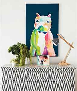 Cofre azul hecho a mano con cajones con incrustaciones de hueso, muebles de decoración para el hogar modernos únicos, Byfaizacraft para dormitorio o Hotel - Product Image 3