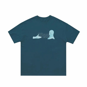 Custom Logo Summer Comfortable <b>T</b>-<b>shirts</b> Printed Knitted Cotton <b>Oversize</b> <b>T</b> <b>Shirts</b> for Men <b>Plain</b> Loose Breathable 2025 tshirts - Product Image 3