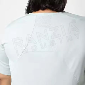 La mejor Camiseta 100% de algodón de alta calidad para mujer con logotipo personalizado impreso camiseta delgada Lisa para mujer con servicio OEM - Product Image 5