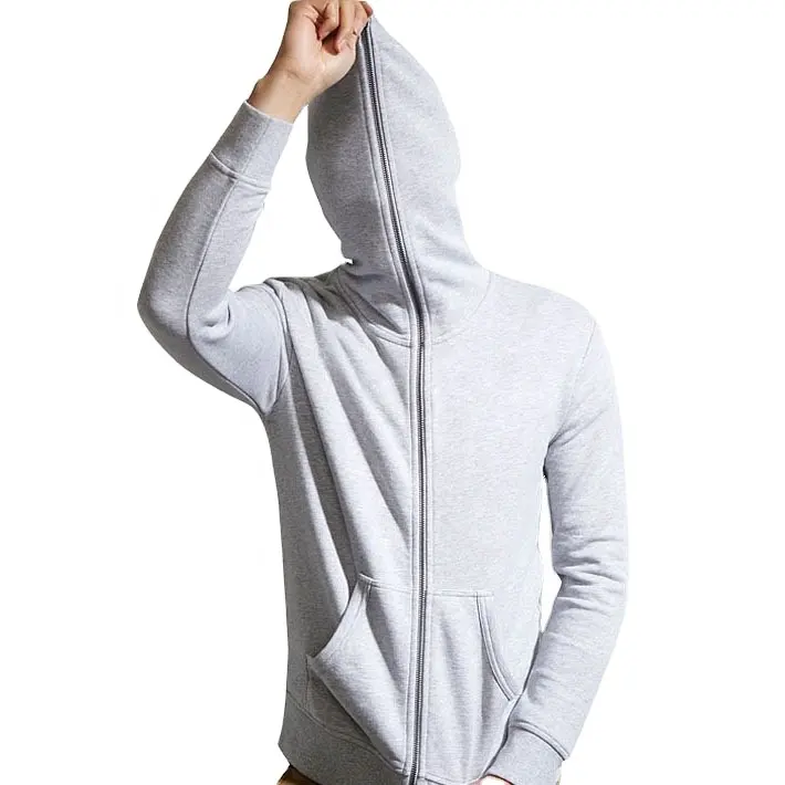 Wholesale Unisex High Quality Custom hoody Jacket Men Heavy Full Face Zipper Heavy Hoody Blank Full Face Zip Up Men's Hoodies