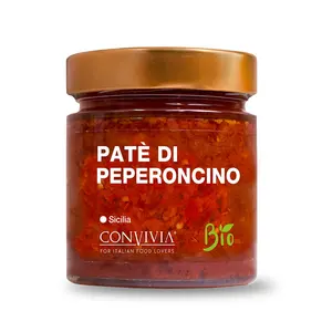 Made in Italy Organic Chilli pate 190g Gluten Free Vegan No Preservatives No Added Sugar Pasta Condiment