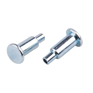 Remache semitubular de cabeza redonda de acero al carbono chapado en zinc y cobre de latón personalizado para muebles del hogar - Product Image 1