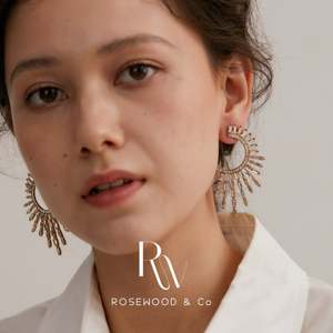 Orecchini a perno dorati a forma di sole, con zirconi bianchi, geometrici, pendenti, per regalo - Product Image 2