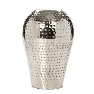 Vase de sol moderne martelé en fer nickelé fait à la main Axiom Home Accents - Product Image 5