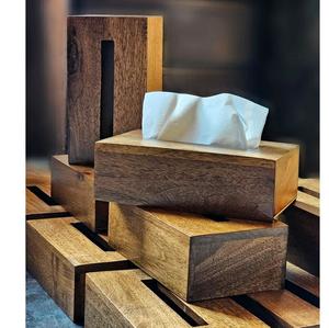Decorative Wooden <b>Tissue</b> Holder <b>Box</b> Rustic Wood <b>Tissue</b> Dispenser Case - Product Image 3