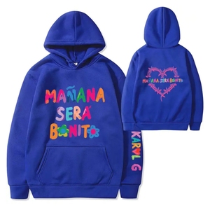 Sweat-shirts à capuche d'hiver coupe-vent écologiques personnalisés de haute qualité, avec impression sérigraphique en relief de lettres, manches classiques et finition vintage. - Product Image 3