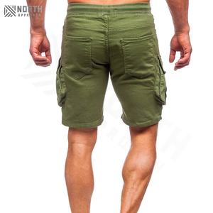 Shorts Bermuda de Lona de Algodón Grueso Estilo Casual para Hombre, Shorts Deportivos con Cordón, Servicio OEM, Secado Rápido, Venta al Por Mayor - Product Image 2